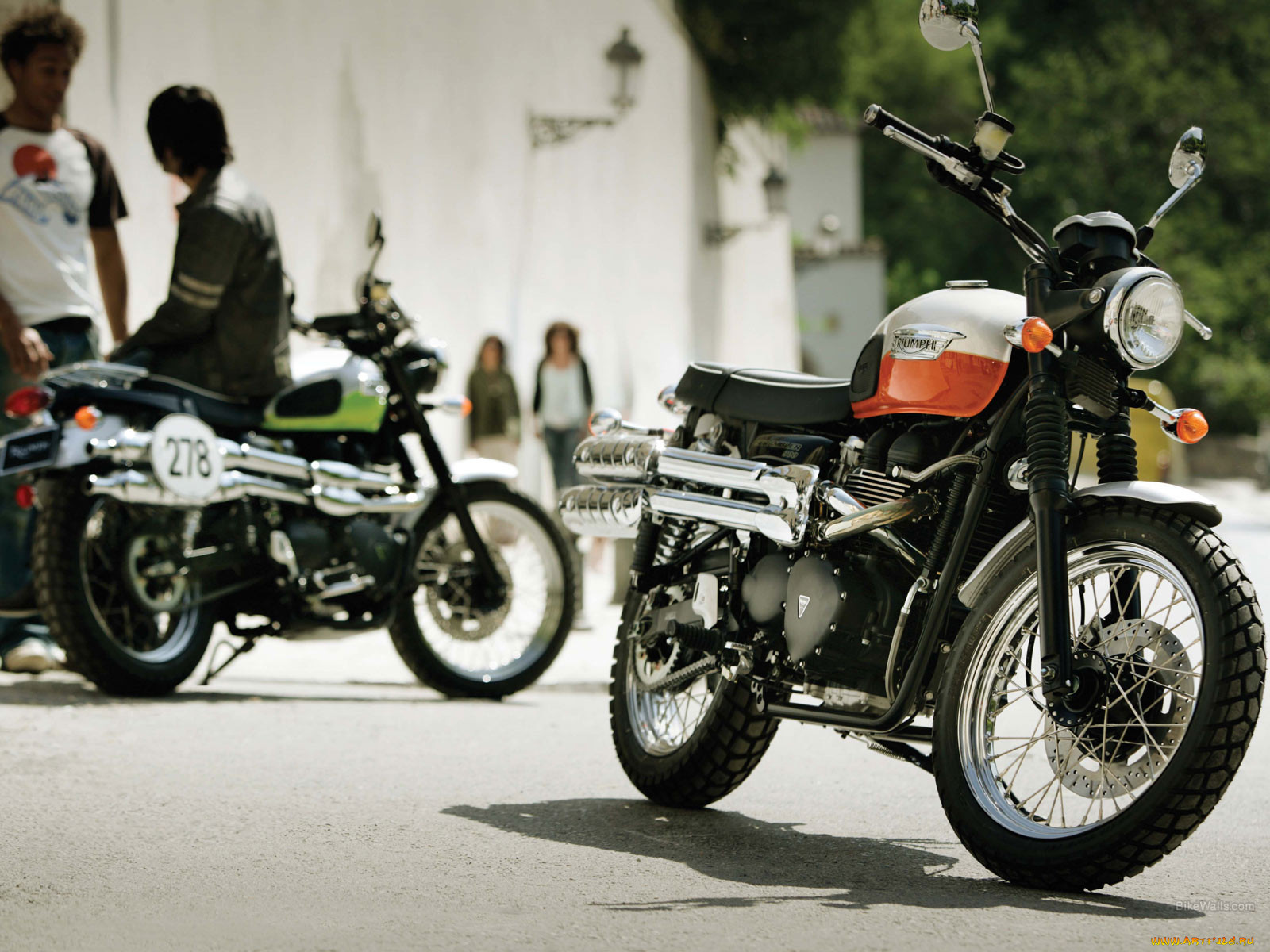 triumph, scrambler, 2008, 
